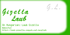 gizella laub business card